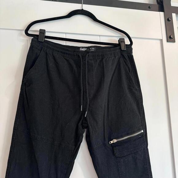 BROOKLYN CLOTH Men's Black Joggers Size Medium - Picture 3 of 8